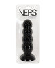 Load image into Gallery viewer, Vers Liquid Silicone Anal Suction Plug With Steel Weighted Motion Balls Black