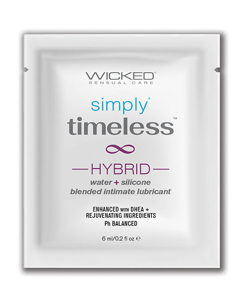 Load image into Gallery viewer, Wicked Sensual Care Simply Timeless Hybrid Water & Silicone Lubricant - .2 oz