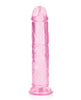 Lataa kuva gallerian katseluohjelmaan, Shots RealRock Crystal Clear 7" Straight Dildo w/Suction Cup - Pink
