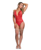 Cargue la imagen en el visor de la galería, Risqué Business Lace & Mesh Teddy w/Snap Crotch Red L/XL