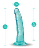 Load image into Gallery viewer, Blush B Yours Plus 7" Lust n' Thrust Dildo - Teal