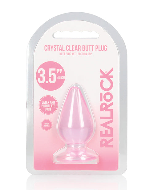 Ladda bilden i Galleri Viewer, Shots RealRock Crystal Clear 3.5" Anal Plug - Pink