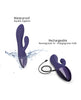 Cargue la imagen en el visor de la galería, Love to Love Funky Bunny Small Rabbit - Midnight Indigo