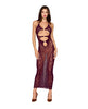 Carica l'immagine nel visualizzatore Galleria, Seamless Gown w/Removable Shrug 2 pc Set - Cherry Lacquer O/S