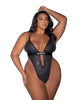 Carica l'immagine nel visualizzatore Galleria, Playboy Disco Fever Rhinestone & Spandex Teddy - Black 1X