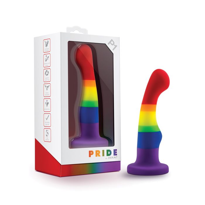 Load image into Gallery viewer, Blush Avant P1 Gay Pride Silicone Dong - Freedom