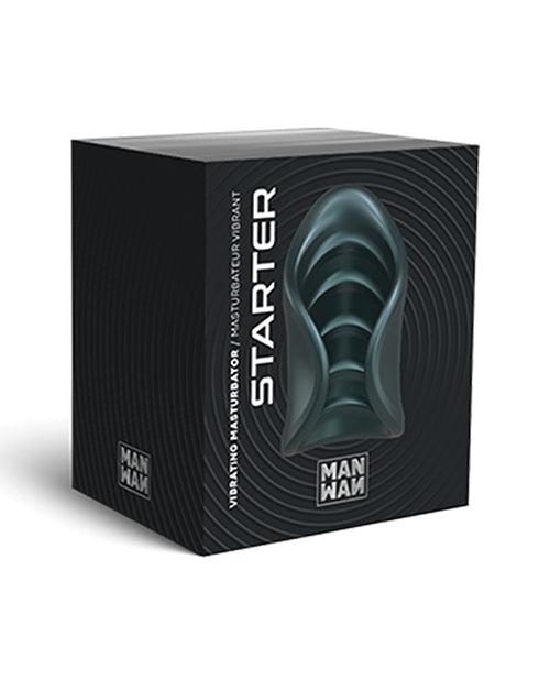 Load image into Gallery viewer, Manwan Starter Travel Vibrating Masturbator - Pine Grey
