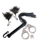 Bild in den Galerie-Viewer laden, Bondage by Nasstoys Whip & Cuff Set - Black