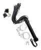 Bild in den Galerie-Viewer laden, Bondage by Nasstoys Whip & Cuff Set - Black