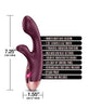 Carica l'immagine nel visualizzatore Galleria, Zola Rechargeable Silicone Dual Massager - Burgundy/Rose Gold