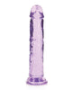 Załaduj obraz do przeglądarki galerii, Shots RealRock Crystal Clear 7" Prosty dildo z przyssawką - Fioletowy