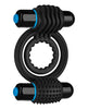 Bild in den Galerie-Viewer laden, OptiMale Vibrating Double C Ring - Black