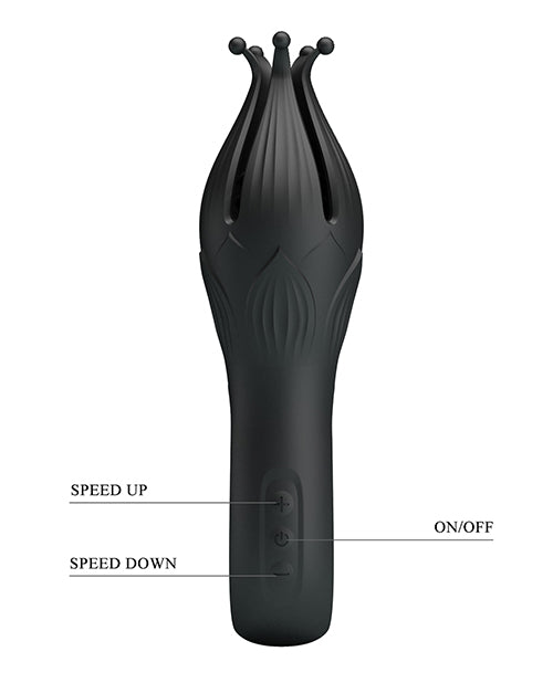 Lataa kuva gallerian katseluohjelmaan, Pretty Love Arella Multi Petal Stimulator - Black