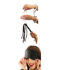 Load image into Gallery viewer, Fetish Fantasy Lover's Kit With Leather Whip Handcuffs And Satin Love Mask