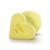 Load image into Gallery viewer, Blush Naughty Candy Heart Spank Me Plug Yellow Silicone Butt Plug With Safe Heart Base