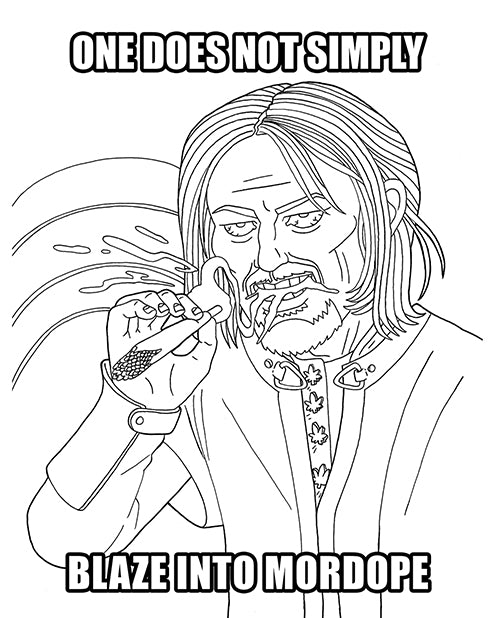 Ladda bilden i Galleri Viewer, Wood Rocket The Lord of the Smoke Rings Coloring Book