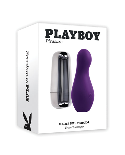 Charger l'image dans la visionneuse de la galerie, Playboy Pleasure The Jet Set Vibrator - Acai/Silver