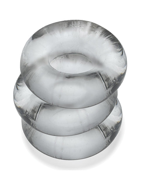 Cargue la imagen en el visor de la galería, Oxballs Fat Willy 3 Pack Jumbo Cock Rings - Clear