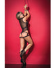 Load image into Gallery viewer, Wet Look Bodysuit w/Removable Harness Black MD