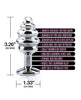 Load image into Gallery viewer, Nixie Honey Dipper Ribbed Metal Rainbow Jeweled Butt Plug - Medium