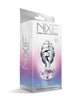 Load image into Gallery viewer, Nixie Honey Dipper Ribbed Metal Rainbow Jeweled Butt Plug - Medium
