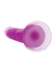 Load image into Gallery viewer, Curve Toys Lollicock 7" Glow In The Dark Silicone Dildo - Purple