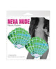 Încărcați imaginea în vizualizatorul Galerie, Neva Nude Sequins Sea Shells Under the Sea Pasties - Green/Blue O/S