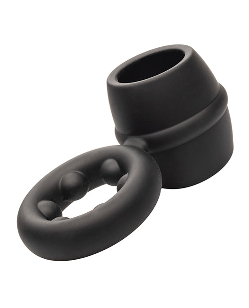 Φόρτωση εικόνας στο πρόγραμμα προβολής Gallery, Alpha Liquid Silicone Dual Magnum Ring - Black