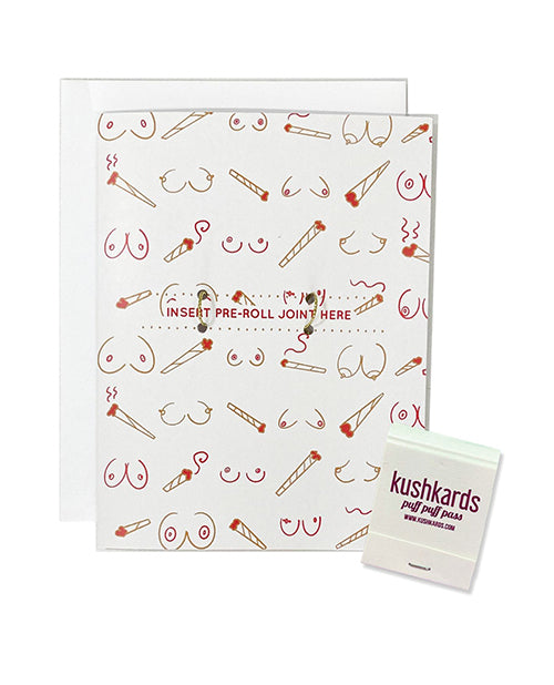 Afbeelding laden in Galerijviewer, Doobies Boobies Greeting Card w/Matchbook