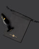 Load image into Gallery viewer, Secret Kisses 4.5" Handblown Wide Glass Plug - Black/Gold
