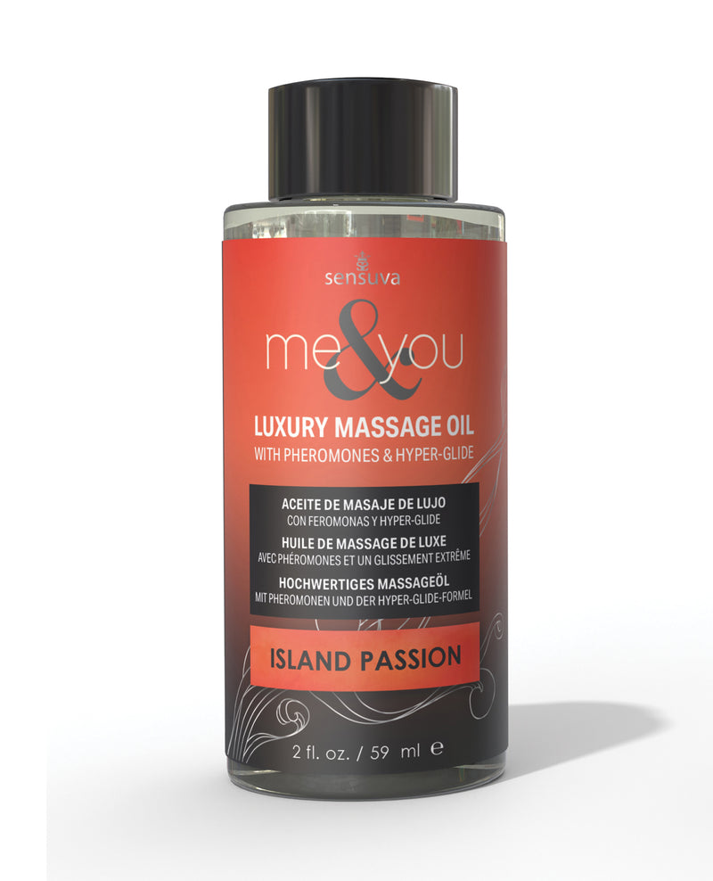 Afbeelding laden in Galerijviewer, Sensuva Me & You Massage Oil - 2 oz Island Passion