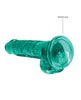 Charger l'image dans la visionneuse de la galerie, Shots RealRock Realistic Crystal Clear 7" Dildo w/Balls - Turquoise