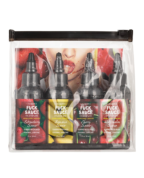 Cargue la imagen en el visor de la galería, Fuck Sauce Flavored Water Based Personal Lubricant Variety 4 Pack - 2 oz Each