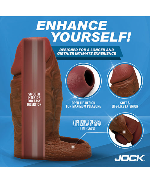 Ladda bilden i Galleri Viewer, Curve Toys Jock Silicone Penis Extension Sleeve - Dark