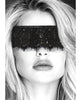 Charger l'image dans la visionneuse de la galerie, Shots Ouch Black & White Lace Mask w/Elastic Straps - Black