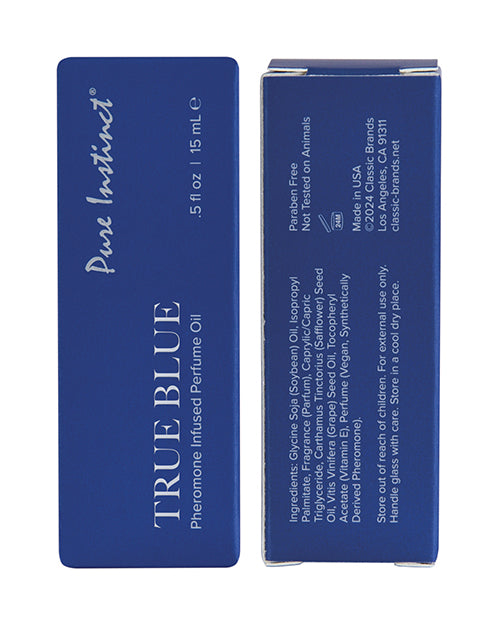 Cargue la imagen en el visor de la galería, Pure Instinct Pheromone Perfume Oil w/Dripper - 15 ml True Blue