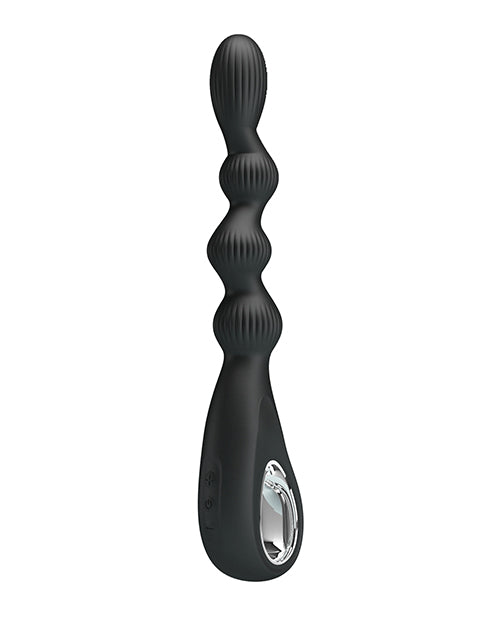 Încărcați imaginea în vizualizatorul Galerie, Pretty Love Federer Vibrating Beaded Anal Probe - Black