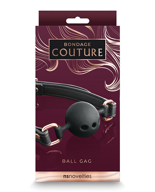 Carica l'immagine nel visualizzatore Galleria, Bondage Couture Ball Gag - Black