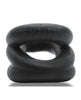 Cargue la imagen en el visor de la galería, Anillo para pene y estirador de testículos Oxballs Z-Balls Zig Zag - Edición especial Night