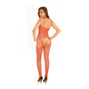 Încărcați imaginea în vizualizatorul Galerie, Rene Rofe Industrial Net Suspender Bodystocking Red One Size
