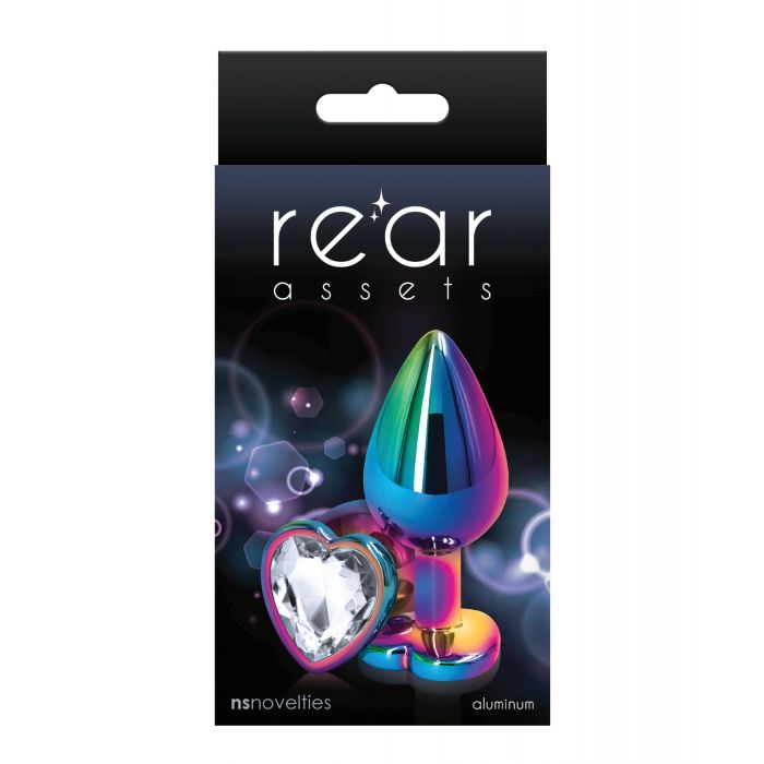 Load image into Gallery viewer, Rear Assets Multicolor Heart Medium - Clear