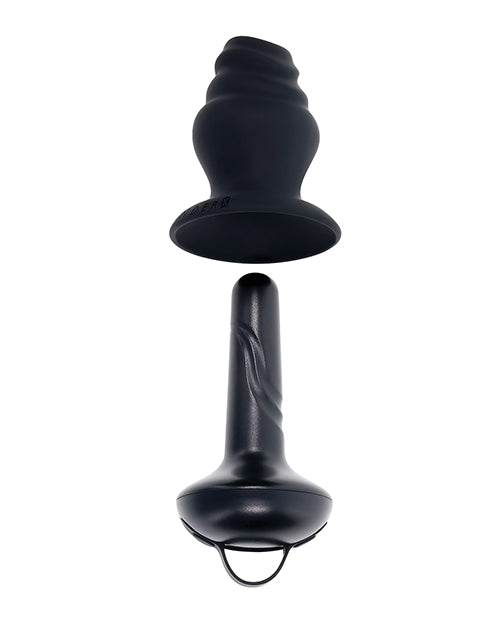 Załaduj obraz do przeglądarki galerii, Gender X ECHO Vibrating Shaft w/Removable Silicone Sleeve - Black