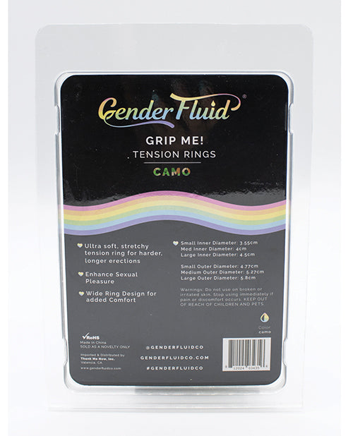 Załaduj obraz do przeglądarki galerii, Gender Fluid Grip Me! Tension Ring Set - Camo