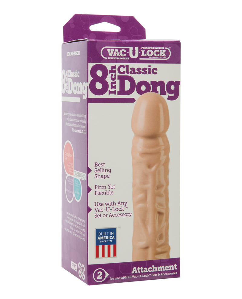 Ladda bilden i Galleri Viewer, Vac-U-Lock 8" Classic Dong - White