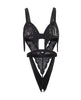 Załaduj obraz do przeglądarki galerii, Annika Open Cup Teddy w/Fringe Detail - Black S/M