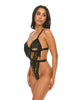 Załaduj obraz do przeglądarki galerii, Annika Open Cup Teddy w/Fringe Detail - Black S/M