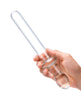 Cargue la imagen en el visor de la galería, Dildo clásico liso de vidrio de 9.25" con doble extremo - Transparente