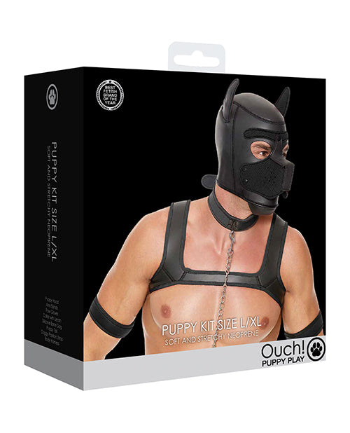 Charger l'image dans la visionneuse de la galerie, Shots Ouch Puppy Play Complete Kit - LXL Black