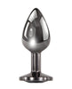Load image into Gallery viewer, Evolved Black Gem Anal Plug Small Metal Pleasure Toy