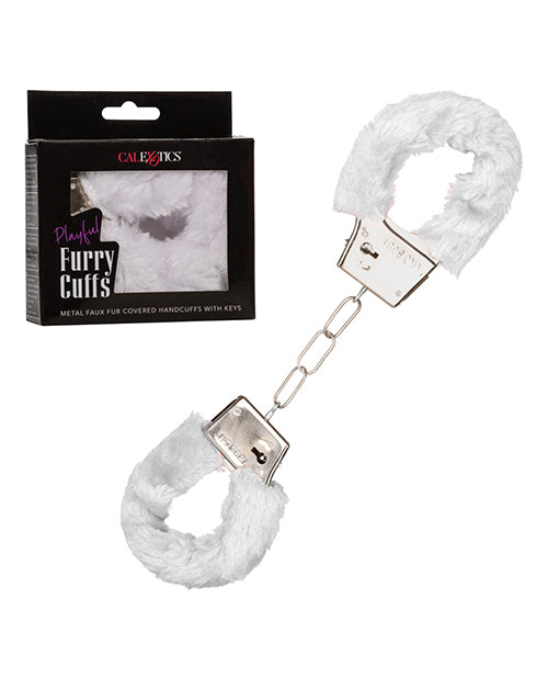 Charger l'image dans la visionneuse de la galerie, Playful Furry Cuffs - White
